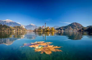 Bled-søen i efteråret